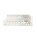 Lit enfant évolutif blanc avec rangements intégrés
